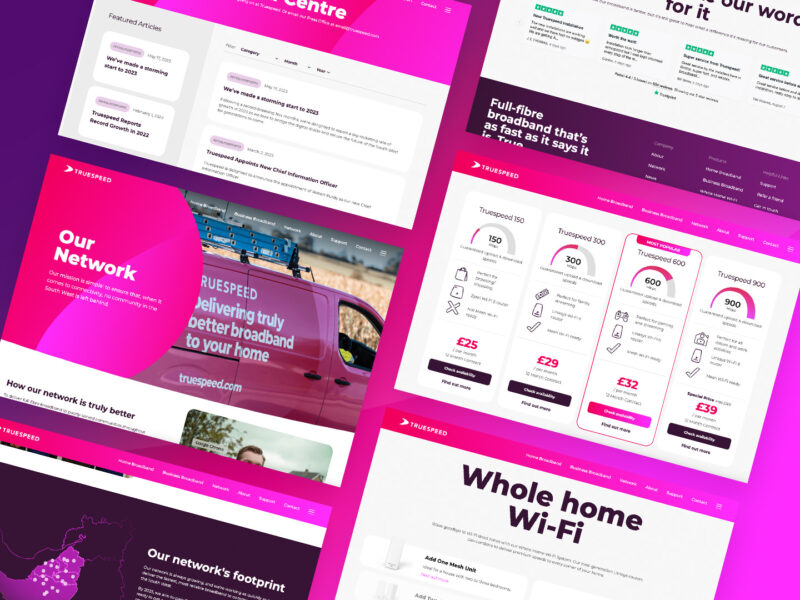 User Experience design for the South-West’s own ISP.