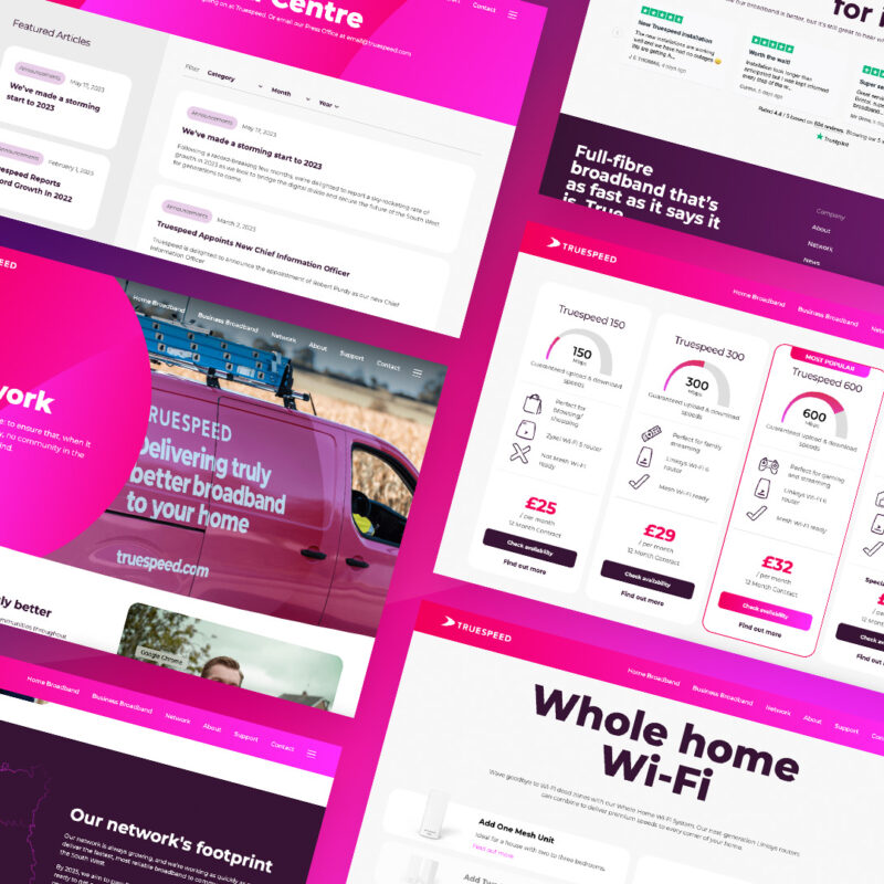 User Experience design for the South-West’s own ISP.