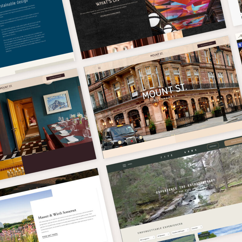 Design & development of an estate of websites.